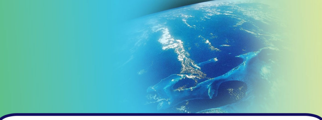 Eine vom Weltraum aus sichtbare Müllinsel im Ozean